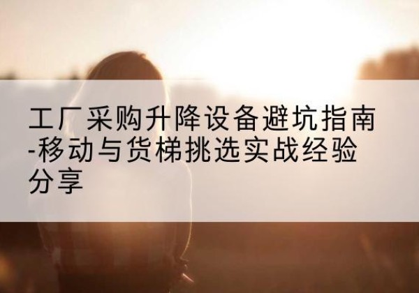 赤水移动式升降机怎么选-工厂采购升降设备避坑指南-移动与货梯挑选实战经验分享